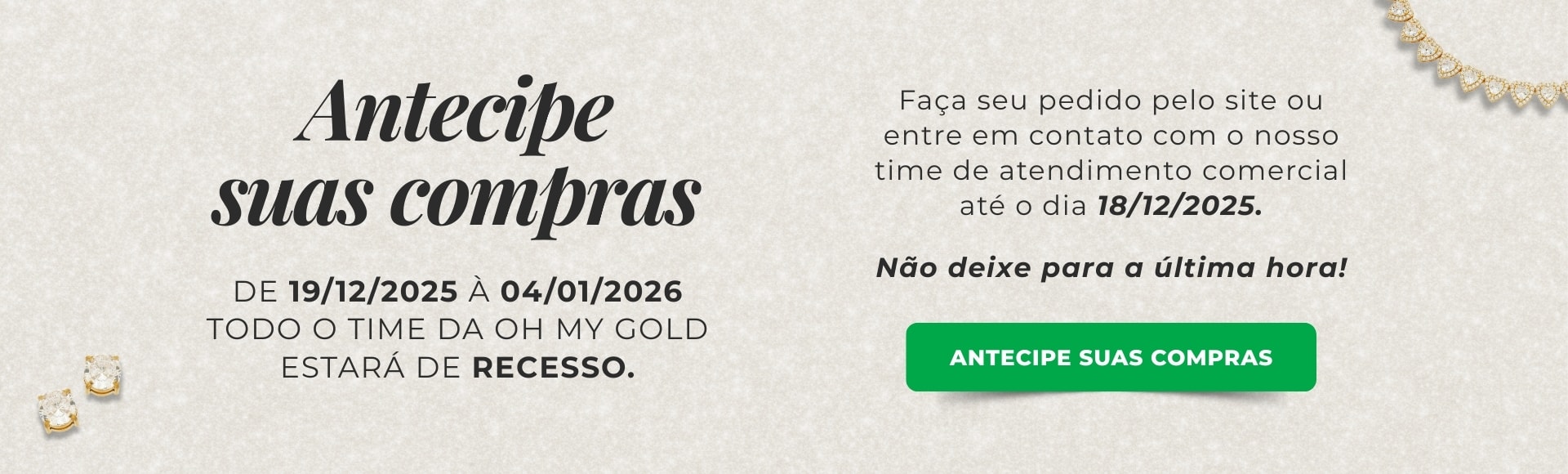 Antecipe suas compras