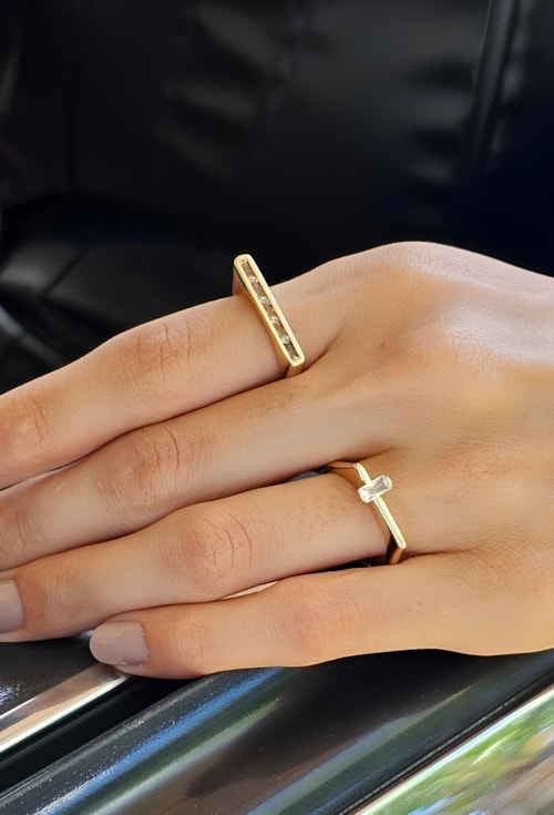 MIX DE ANÉIS COM ZIRCÔNIA CRISTAL l PUWERFUL