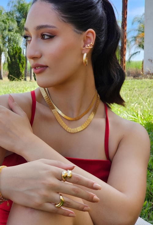 MIX COM CHOKER DE CORRENTE ESTEIRA l AMARE