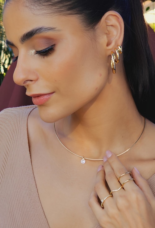 MIX COM DUPLA DE ARGOLAS NO OURO l GOLD WEST