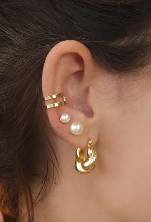 MIX COM ARGOLA CROISAANT NO OURO l FLORENCE