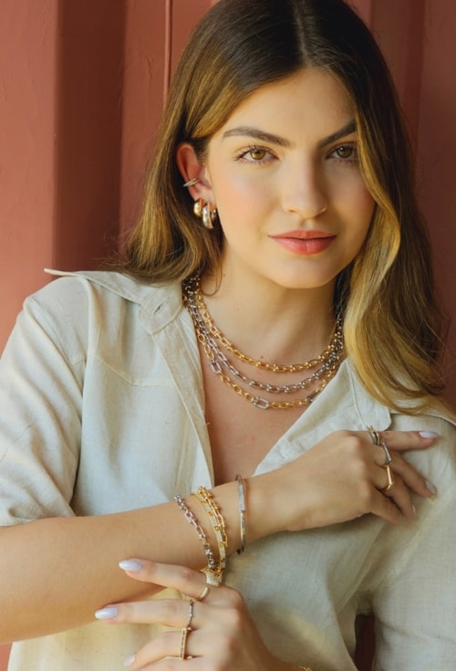 MIX COM PULSEIRAS E BRACELETES INSPIRAÇÃO CRAVEJADOS l AUTÊNTICA