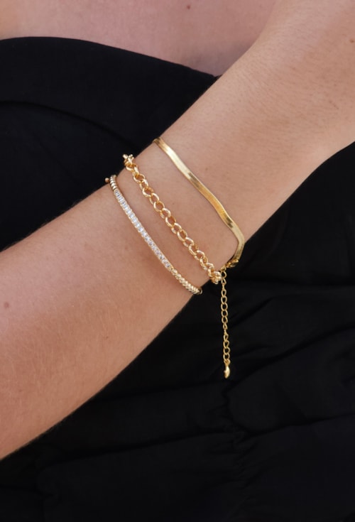 MIX DE PULSEIRAS E BRACELETES ELEGANTES NO OURO l WISH 2024