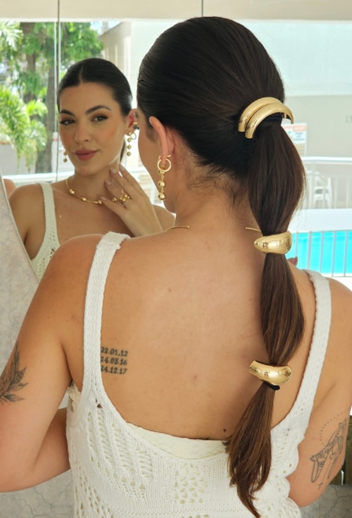 MIX COM ELÁSTICOS DE CABELO NO OURO | TROPICANA