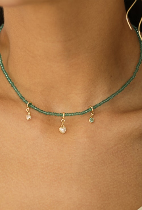 MIX DE CHOKER TURMALINA COM KIT MEU SONHOS SEJA GENTIL l REALIZE