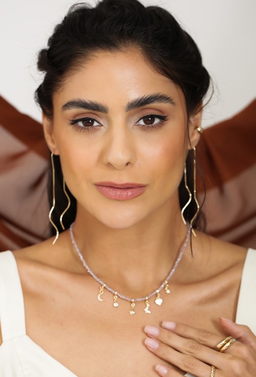 MIX DE BRINCO FIO AGULHA COM PIERCING LISO NO OURO l REALIZE