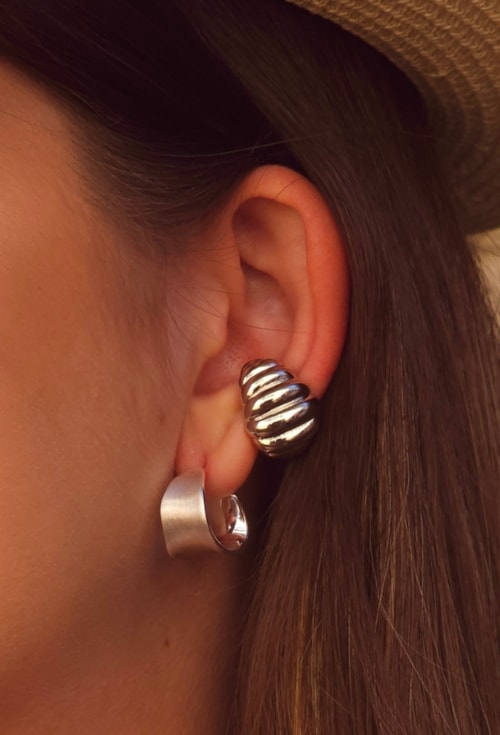 MIX DE BRINCO E PIERCING FAKE E COLAR E BRACELETE | LA DOLCE VITA