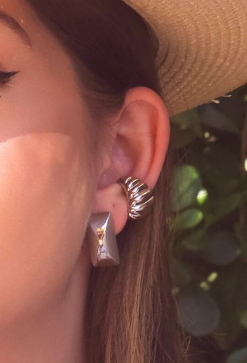MIX DE BRINCO E PIERCING FAKE BRACELETE E COLAR TEXTURIZADO | LA DOLCE VITA