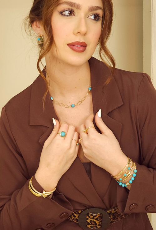 MIX DE PULSEIRAS DE PEDRA NATURAL E BRACELETES MODERNOS| AURA