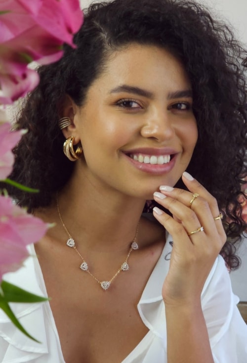 MIX DE ANÉIS DELICADO CRAVEJADOS NO OURO | WELCOME SPRING 2025
