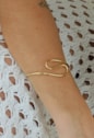 MIX COM BRACELETE E ANÉIS ORGÂNICOS NO OURO | TROPICANA