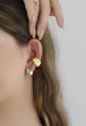 MIX COM BRINCO DE GOTA E PIERCING FAKE CROISSANT l EQUILIBRIUM WHITE COLOR