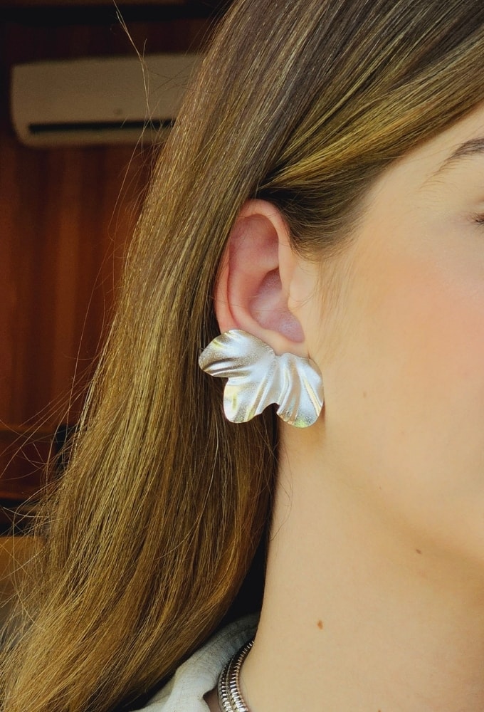 MIX COM BRINCO EAR CUFF DE FLOR NO RÓDIO l AUTÊNTICA