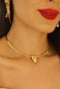 MIX COM CHOKER DE ARO E PINGENTE DE CORAÇÃO | CELEBRAR 2024