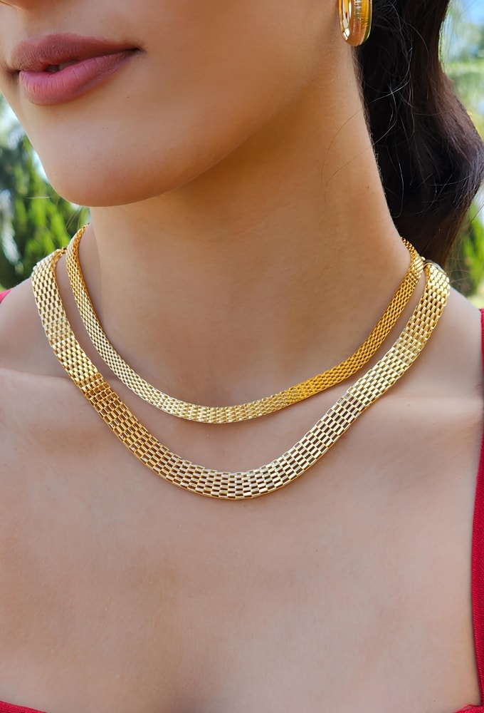 MIX COM CHOKER DE CORRENTE ESTEIRA l AMARE