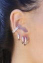 MIX COM TRIO DE ARGOLINHAS  COM ZIRCÔNIA NO RÓDIO l AMARE