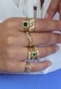 MIX DE ANÉIS COM PEDRAS E CRAVEJADOS NO OURO | WELCOME SPRING 2025