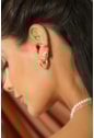 MIX DE BRINCO DE CORAÇÃO E PIERCING NO OURO l REALIZE