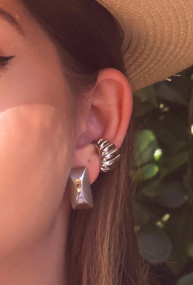 MIX DE BRINCO E PIERCING FAKE BRACELETE E COLAR TEXTURIZADO | LA DOLCE VITA