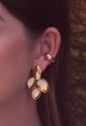 MIX DE BRINCO ORGÂNICO COLAR E PULSEIRA  OURO | LA DOLCE VITA