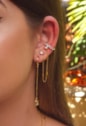 MIX DE BRINCOS E PIERCING FAKE CRISTAL | LA DOLCE VITA