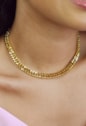 MIX DE CHOKER E PULSEIRA E BRINCO CORRENTE NO AÇO INOX DOURADO | WELCOME SPRING 2025