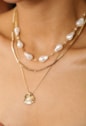 MIX DE COLARES COM PÉROLA NO OURO l REALIZE
