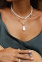 MIX DE COLARES INSPIRAÇÃO COM PÉROLAS E ELOS FECHO TRAVA E PINGENTE DE PÉROLA BIWA l ESSENZA