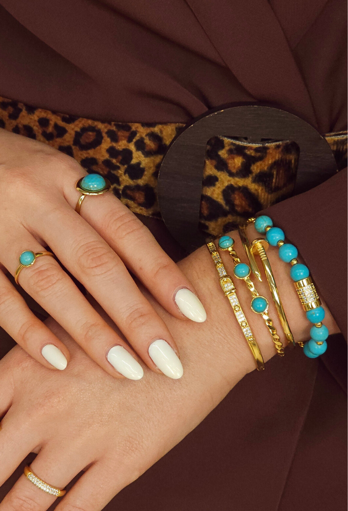 MIX DE PULSEIRAS DE PEDRA NATURAL E BRACELETES MODERNOS| AURA