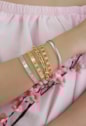 MIX DE PULSEIRAS E BRACELETES NO OURO E RÓDIO l EQUILIBRIUM WHITE COLOR