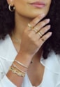 MIX PULSEIRA GOTA SAFIRA E BRACELETES CRAVEJADOS | WELCOME SPRING 2025