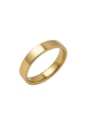 ALIANÇA QUADRADA ANATÔMICA 4MM AÇO INOX DOURADO AN523-AD