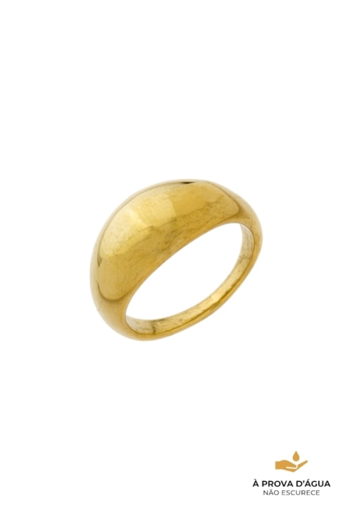 ANEL ABAULADO AÇO INOX POLIDO DOURADO AN616-AD