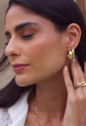 ANEL AJUSTÁVEL COM DESIGN EM X DOURADO AN559-AD