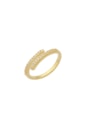 ANEL AJUSTÁVEL DOURADO COM DESIGN TORCIDO AN552-O