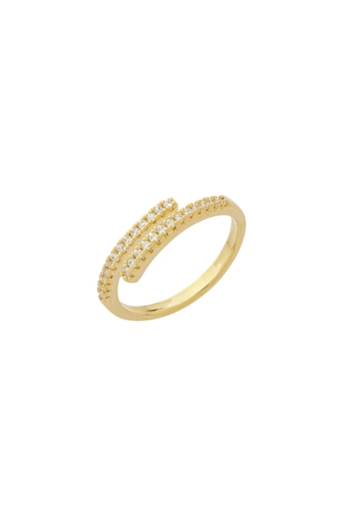 ANEL AJUSTÁVEL DOURADO COM DESIGN TORCIDO AN552-O