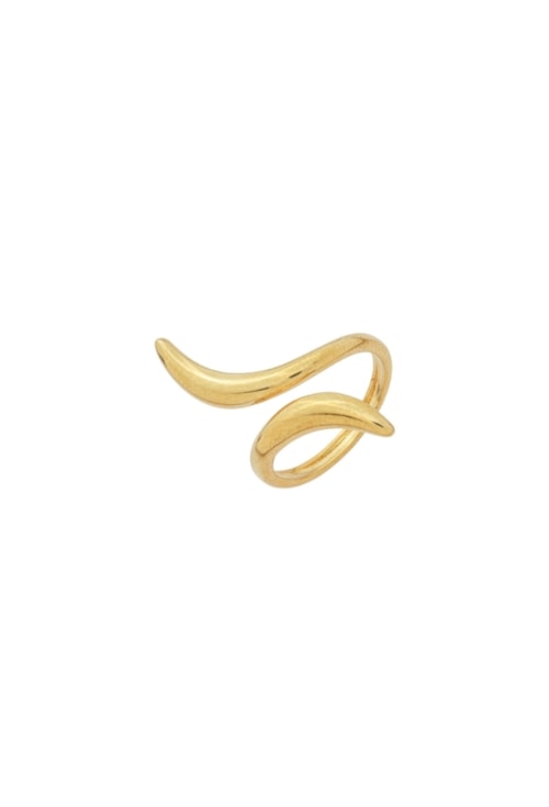 ANEL AJUSTÁVEL DUAS PONTAS LISO DOURADO AN562-AD