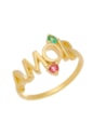 ANEL AMOR COM ZIRCÔNIA COLORS AN128-O