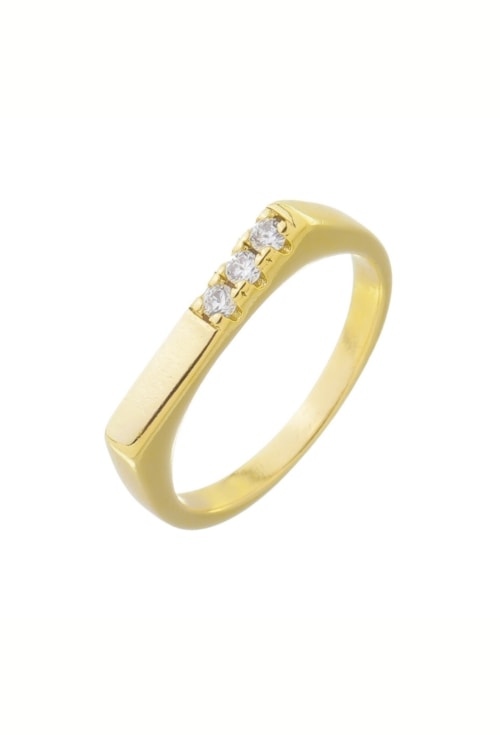 ANEL APARADOR COM ZIRCÔNIA CRISTAL AN406-O