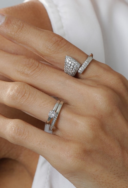 ANEL APARADOR MINIMALISTA CRAVEJADO AN402-R