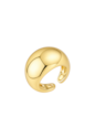 ANEL BOLD OVAL LISO REGULÁVEL BANHADO A OURO AN626-O