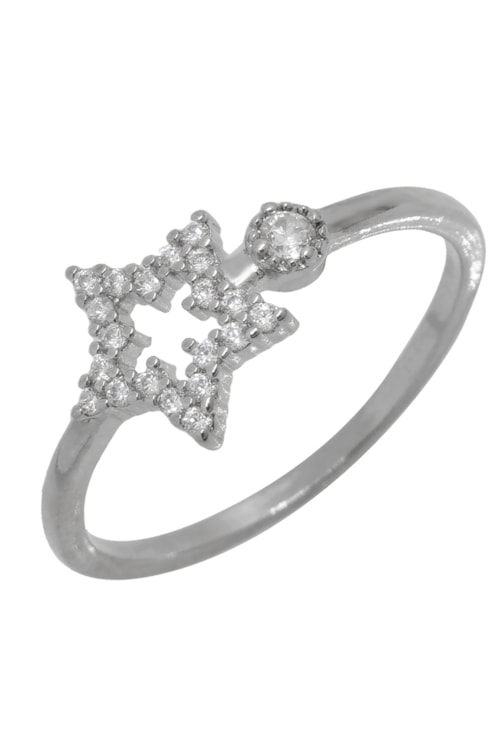ANEL COM ESTRELA E ZIRCÔNIAS AN092-R