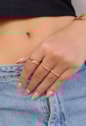 ANEL COM TEXTURA NO OURO AN281-O