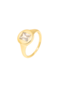 ANEL COM ZIRCÔNIA CRISTAL RETANGULAR AN665-O