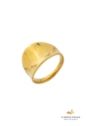 ANEL CÔNCAVO LISO AÇO INOX DOURADO AN602-AD