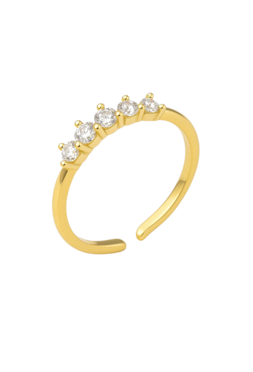 ANEL CRAVEJADO COM ZIRCÔNIAS AJUSTÁVEL AN518-O ANEL CRAVEJADO COM ZIRCÔNIAS AJUSTÁVEL AN518-O