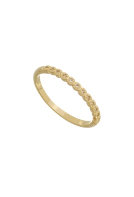 Produto ANEL CRAVEJADO CRISTAL NO OURO AN483-O