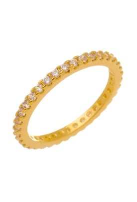 Produto ANEL CRAVEJADO NO OURO AN122-O