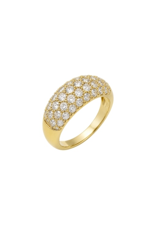 ANEL CRAVEJADO OVAL COM ZIRCÔNIAS OURO AN620-O