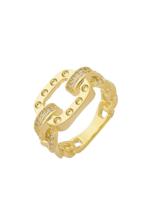 ANEL DE ELOS COM ZIRCÔNIA CRISTAL AN429-O ANEL DE ELOS COM ZIRCÔNIA CRISTAL AN429-O
